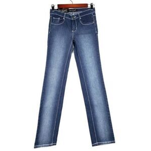 Oh Pomp Dark Wash Straight Leg Jeans size 28